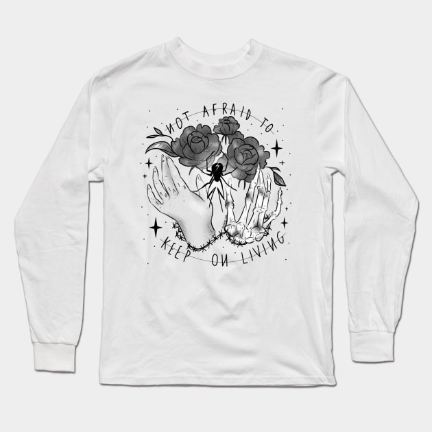 n o t   a f r a i d Long Sleeve T-Shirt by chiaraLBart